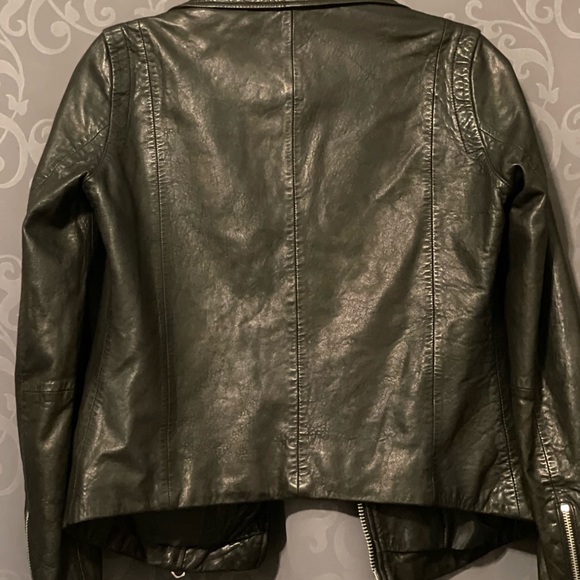 MADEWELL  Washed Leather Motorcycle Jacket NWOT - Picture 8 of 15